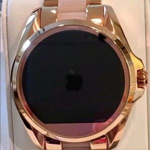 Rose gold Michael Kors smart watch